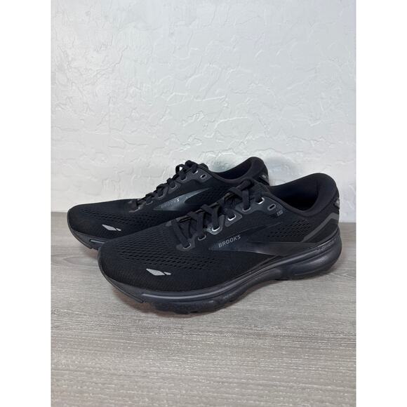 Brooks Shoes - Brooks Ghost 15 Wms Sz 10 Narrow (2A) Triple Black Athletic Running Shoe Sneaker